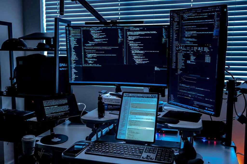 Aufbau von Computern für cyberkriminelle Aktivitäten