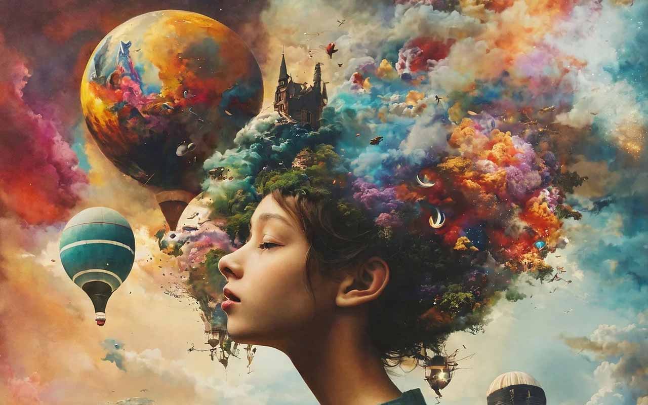 KI-generiertes Bild einer Halluzination