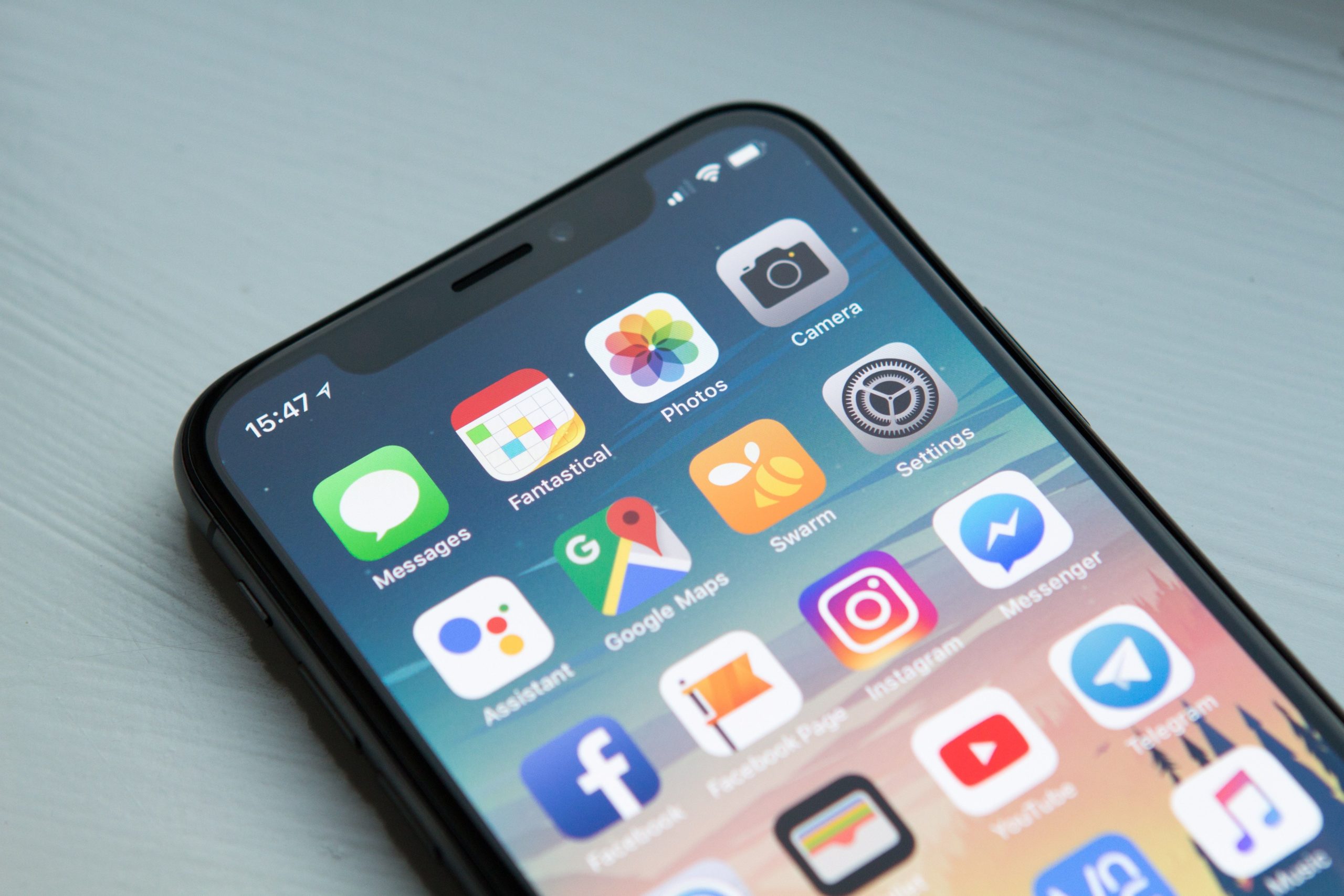 Apps auf einem Handy-Screen