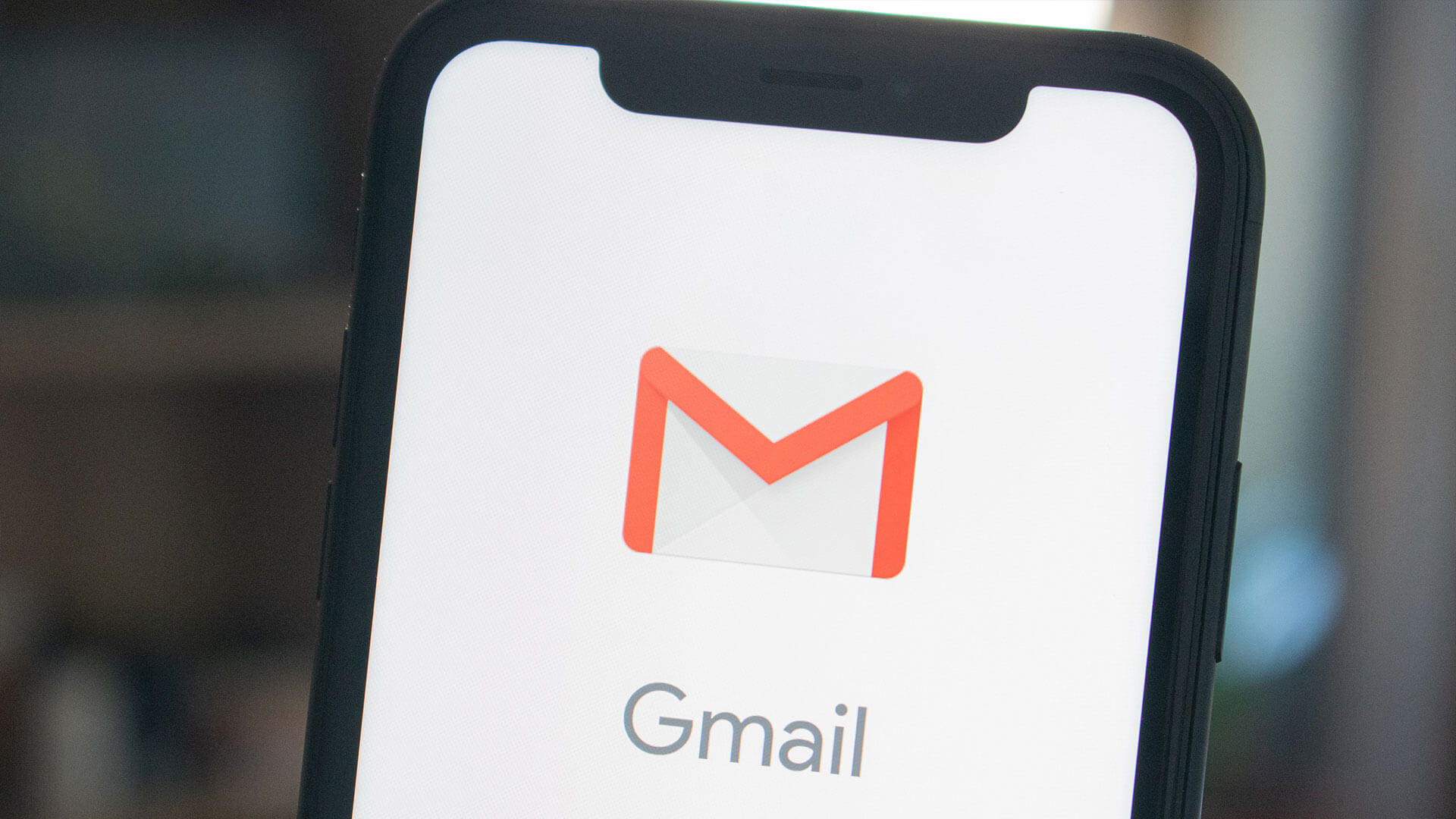 Gmail-Logo auf einem Smartphone, Telekommunikationsdienst